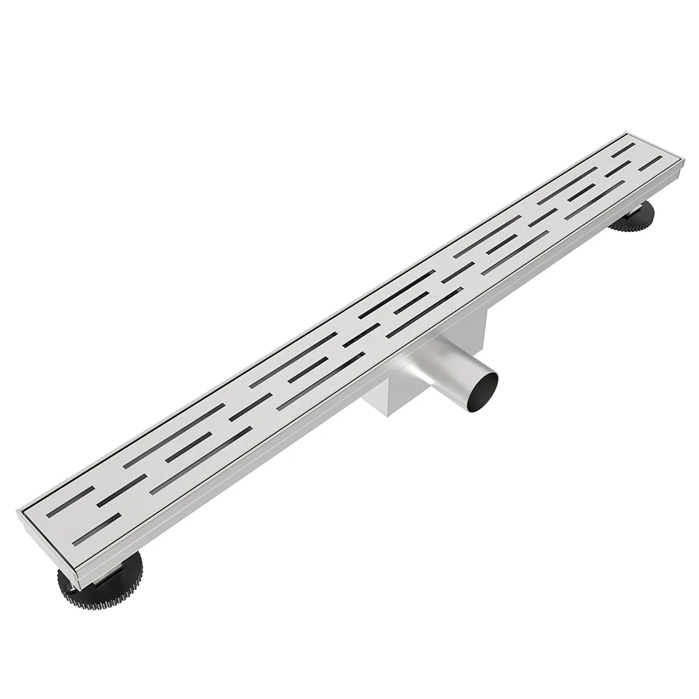 Wholesale Stainless Steel 35L/Min Flow Rate Horizontal Side Outlet Bathroom Anti odor Linear Drain Long Channel Shower Drain