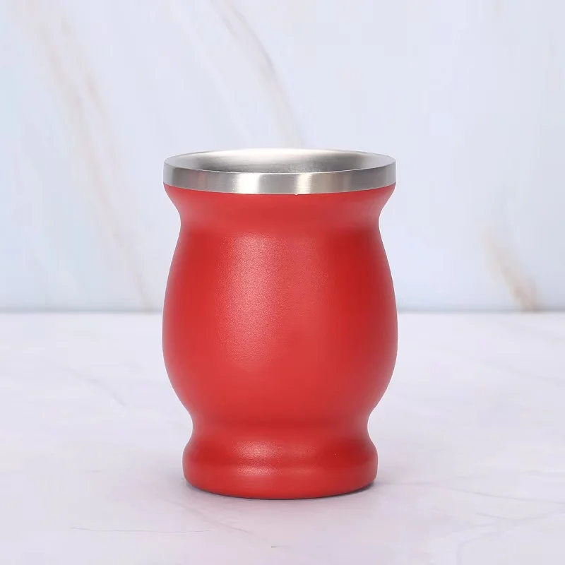 Традиционная Аргентинская Изолированная Тыква из нержавеющей стали под заказ чайная чашка Yerba с соломинкой Bombilla