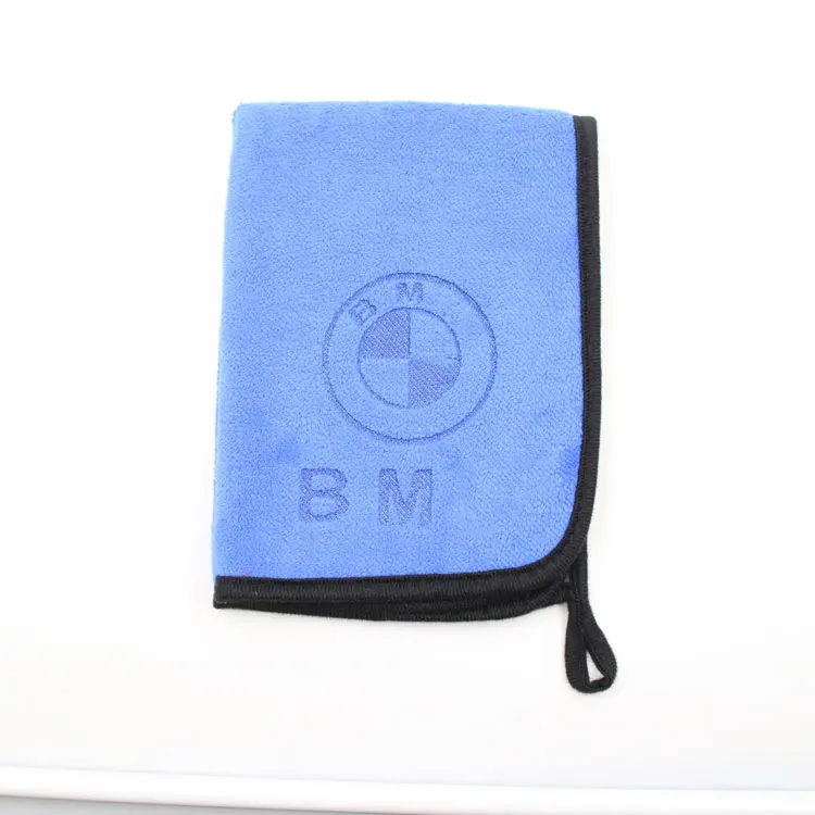 high quality free shipping custom color microfiber towel car care towel embroidered microfiber for car