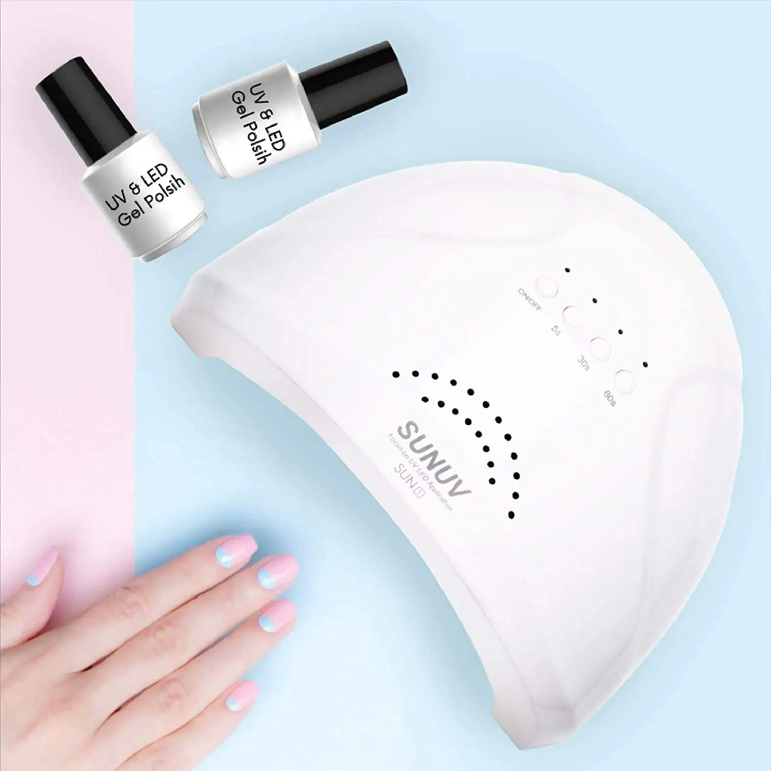 Hot UV LED Nail Lamp SUN Gel Nail Light for Nail Polish 48W UV Dryer with 3 Timers SUNone