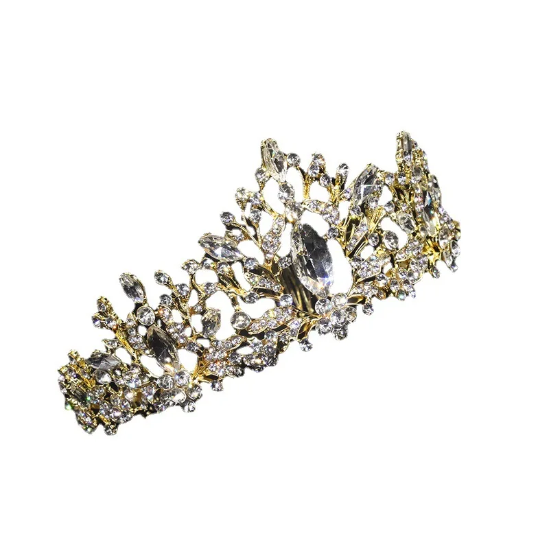 Exquisite Baroque crown hair ornament bridal crown headdress hair band wedding ornament birthday headdress decoration