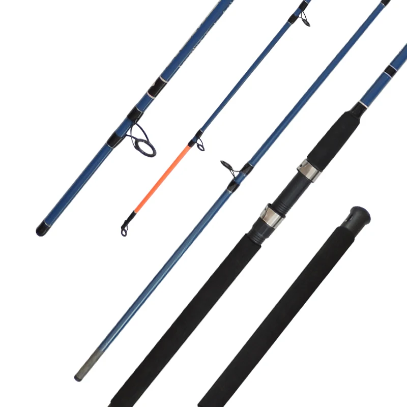 DW Top Quality Deep Sea Big Game Fiberglass Fishing Rod For Boat Fishing Trolling Rods