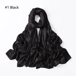 2022 Latest Design Muslim hijab Fashion high quality soft cotton jersey scarves Jacquard knit shawl hijab