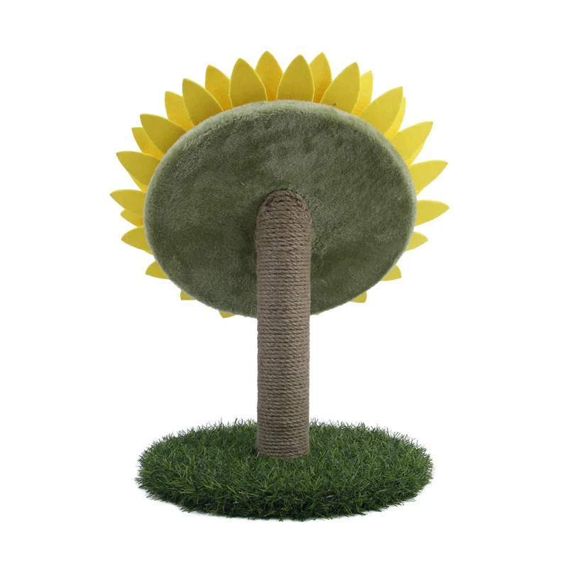 Well Designed  Natural Sisal Cat Scratching Sunflower Cat Scratcher Round