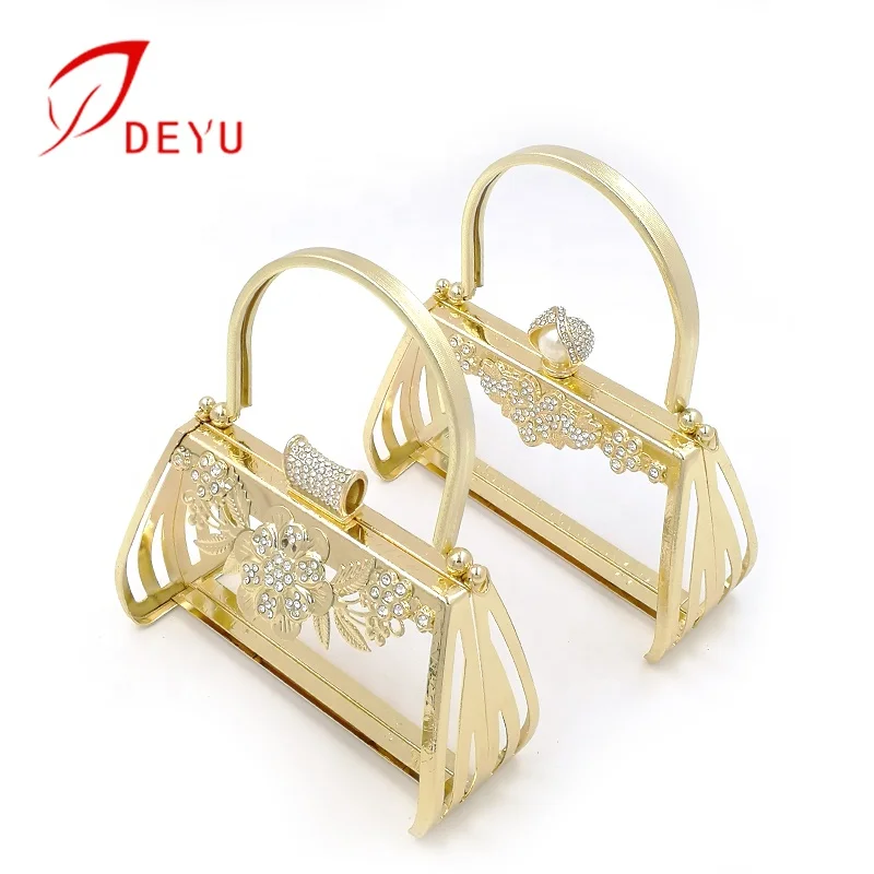 Newest Design Clutch Bag Metal Frame Purse Frame With Bag Handle Hardware