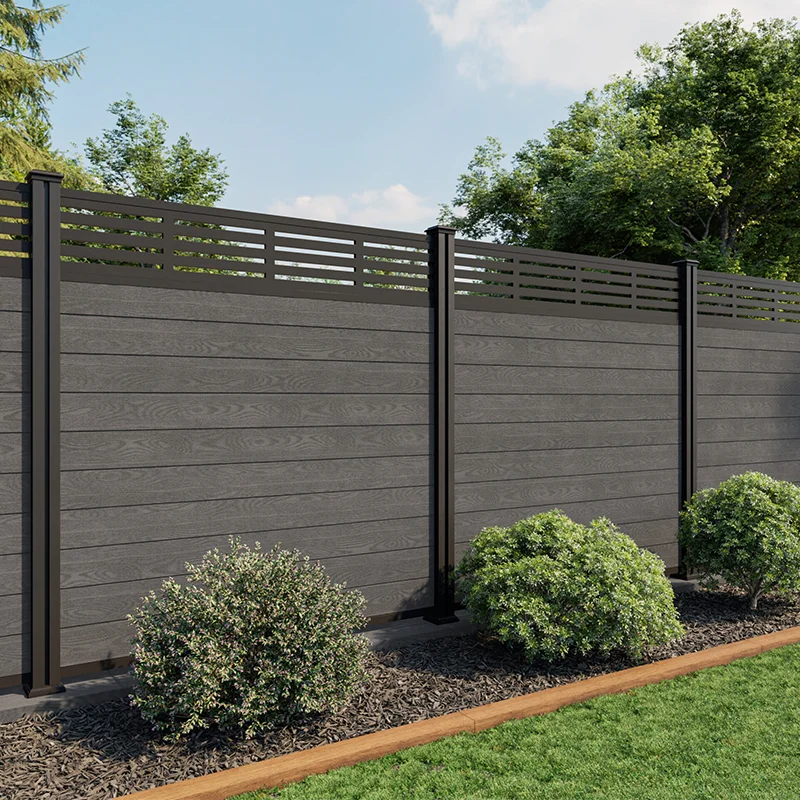 Outdoor 6x8 Feet Waterproof WPC Garden Fence Wood Plastic Composite Fencing Panel