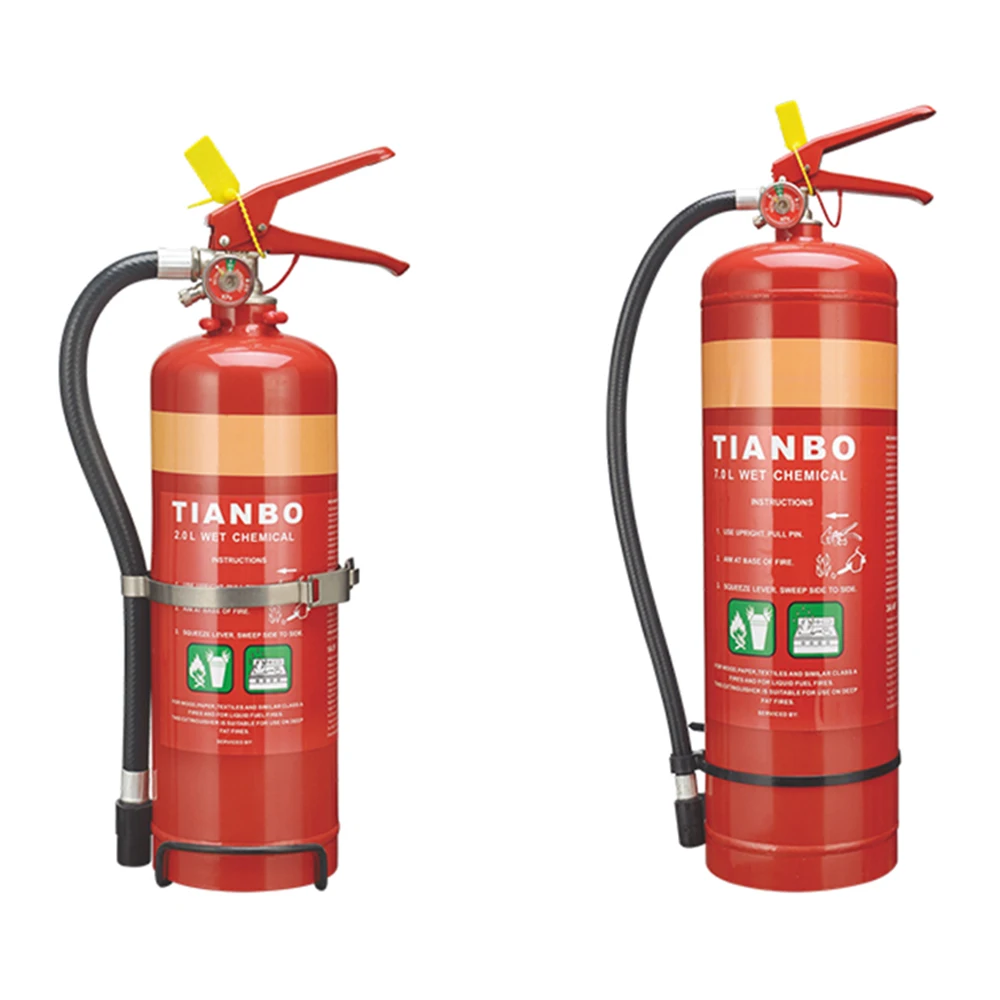 2L 7L Wet Chemical Extinguishers Commercial Restaurant Extintor Kitchen Hood 2 7 liters Wet Chemical Fire Extinguisher