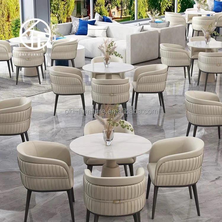 fine modern luxury velvet hotsale vintage cafe shop restaurant canteen hotel furniture sets dining table dining chairs