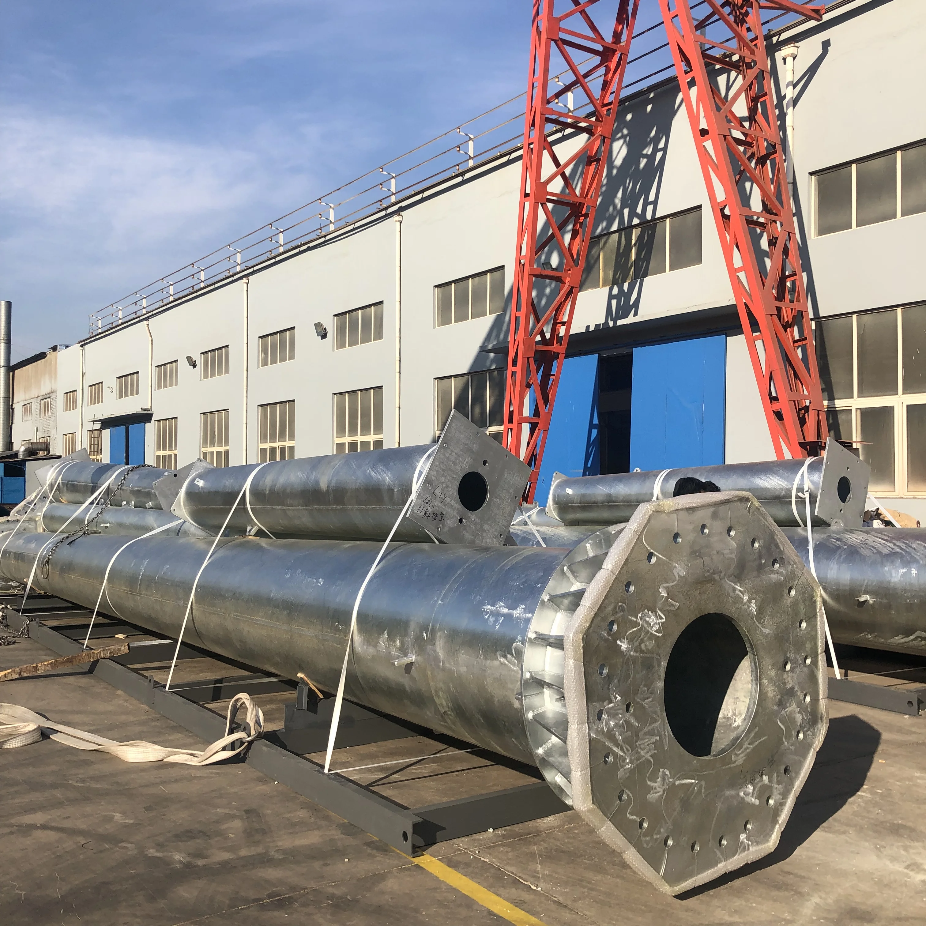 Стальная башня линии электропередачи 132kv оцинкованная стальная электрическая опорная передающая