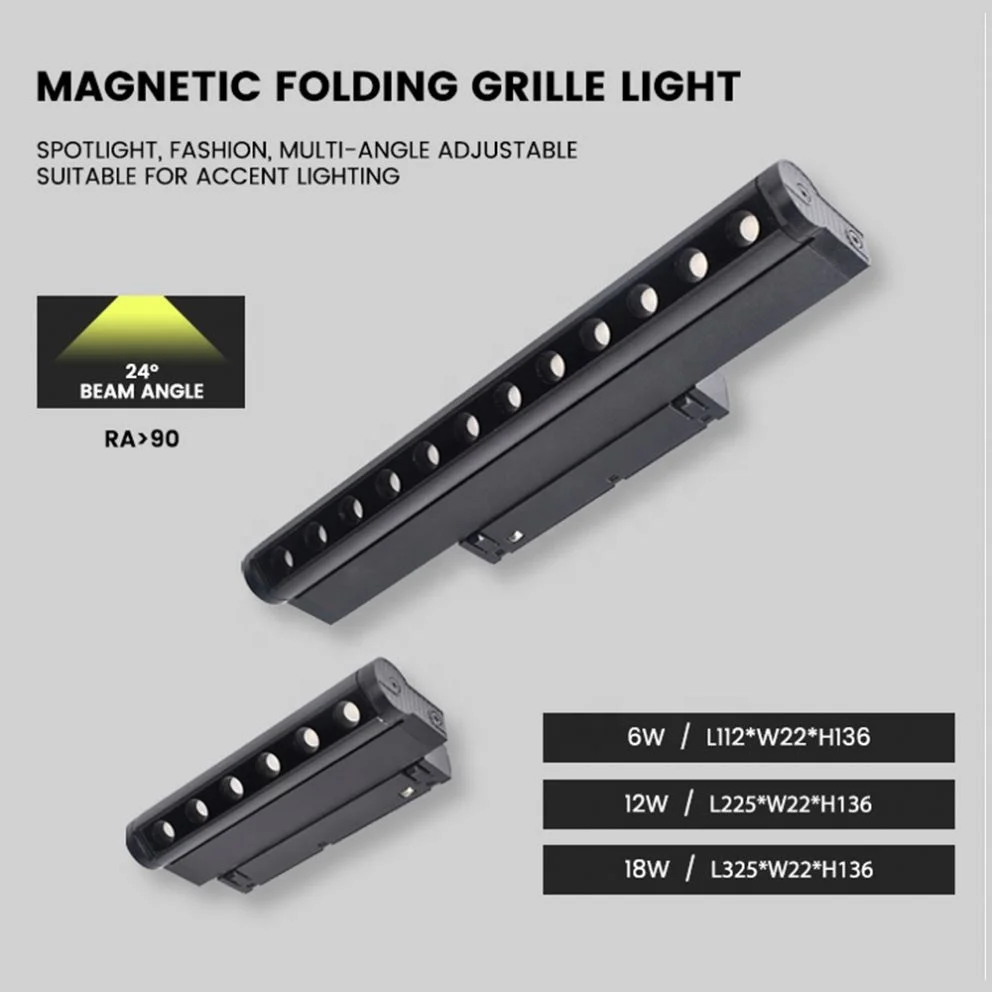 Tuya Zigbee Smart Folding Grille Light Ceiling Interior Lighting Magnetic Track Light