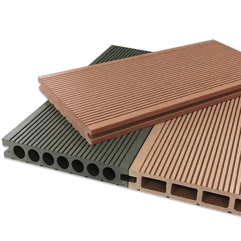Outdoor Wood Plastic Flooring Terrace Antiseptic Wood Patio Fence Wooden Decoration Waterproof Wpc Flooring