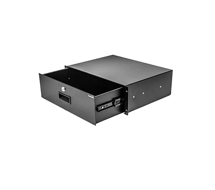 Drawer Cabinet Case 19 Inch Rack Mount  Locking Lockable Deep Drawer with key under desk drawer