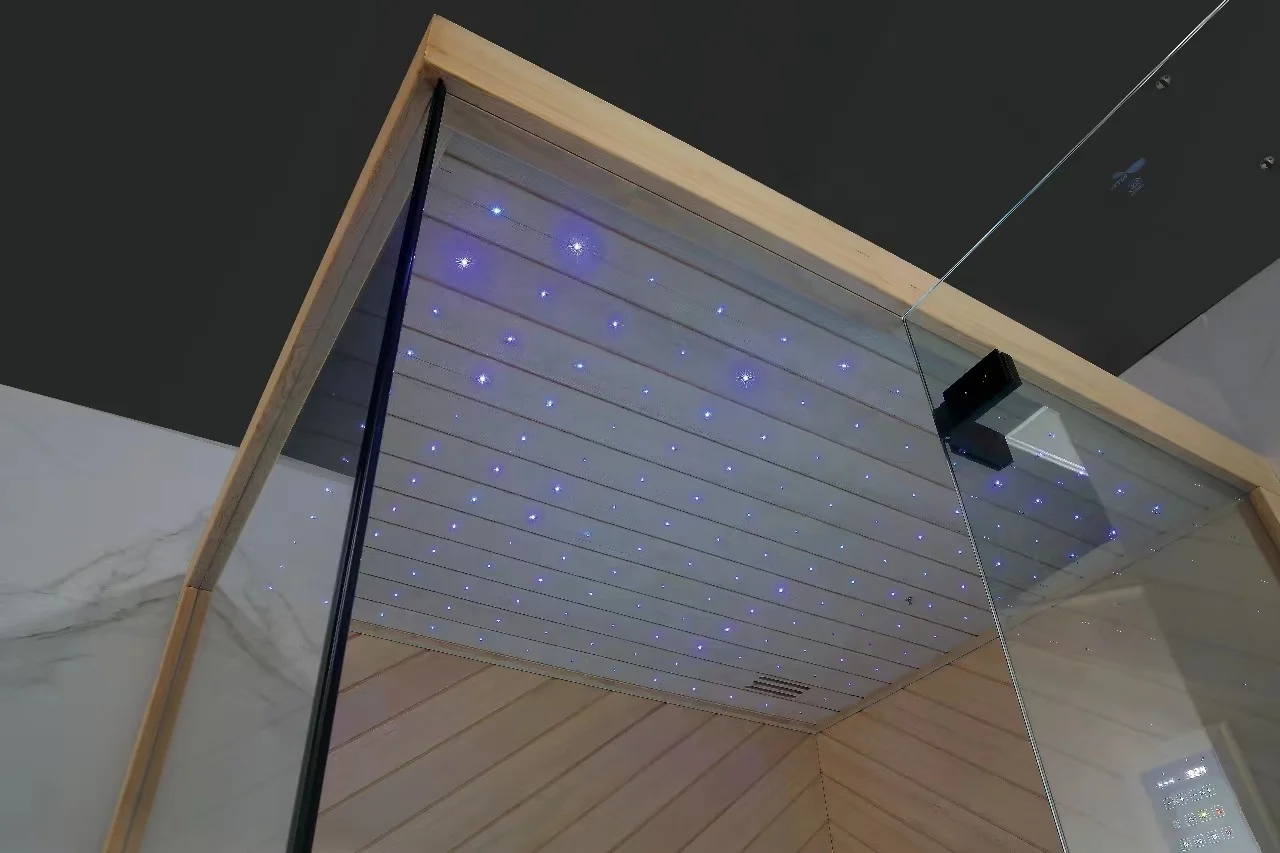 new design NTH 2 people wood design infrared wooden dry indoor steam room sauna china supplier