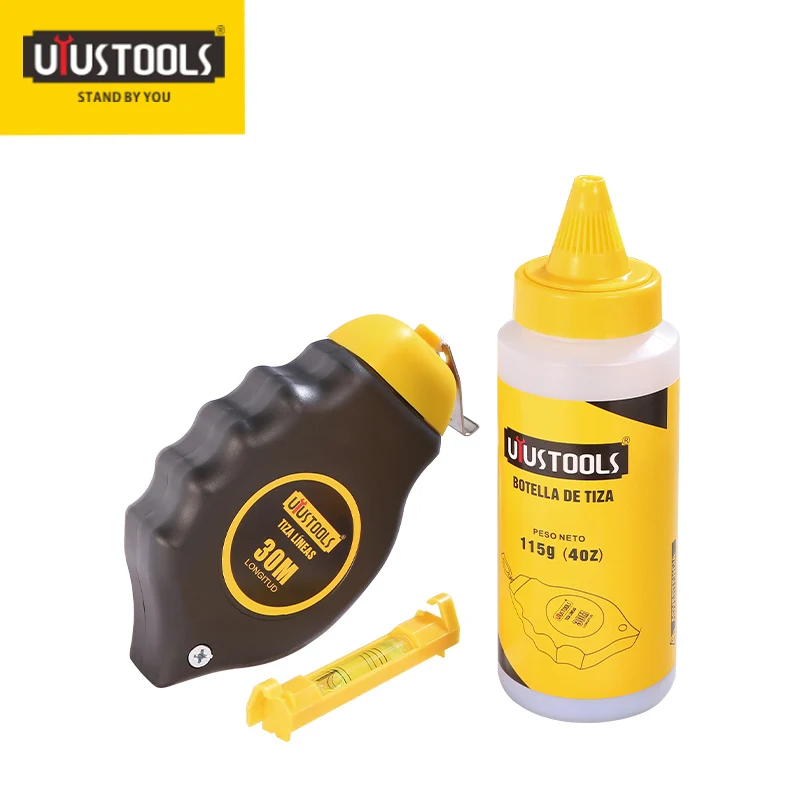 UYUSTOOLS Professional Chalk Line Reel With Plastic Case