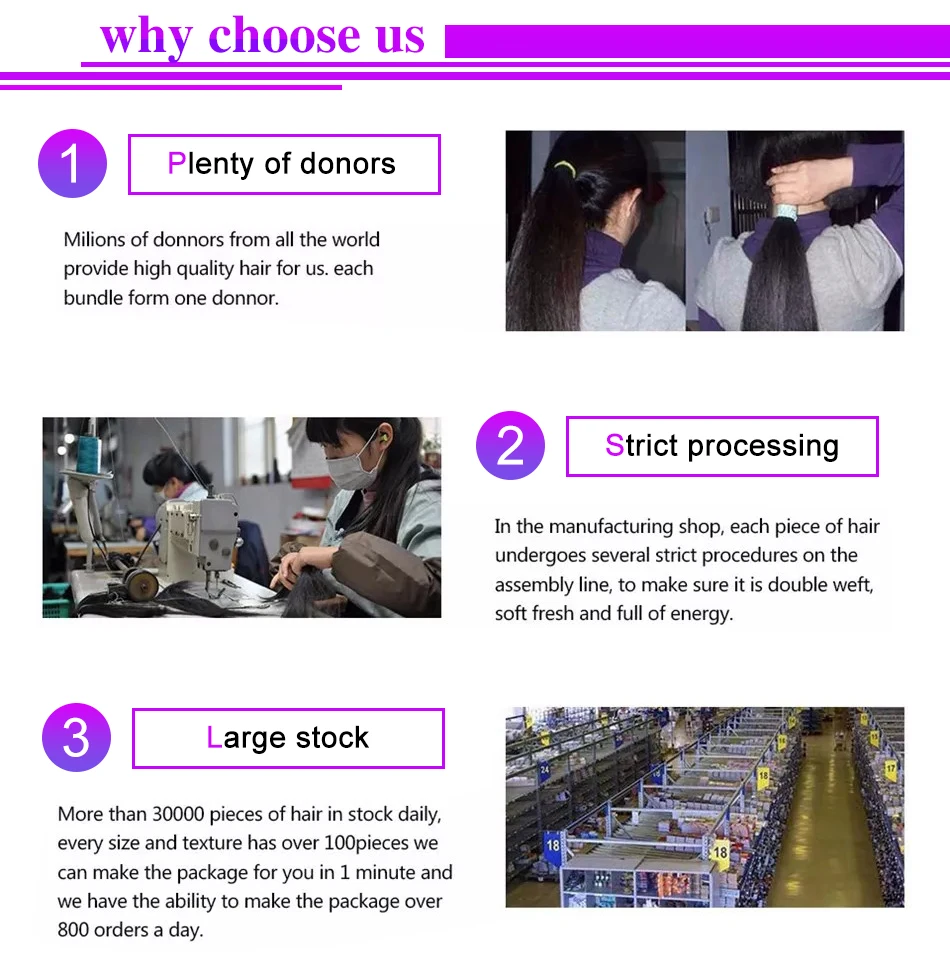 Natural Color Virgin Peruvian Straight Human Hair Bundles With Lace Closure, Free Sample Cuticle Aligned Human Hair