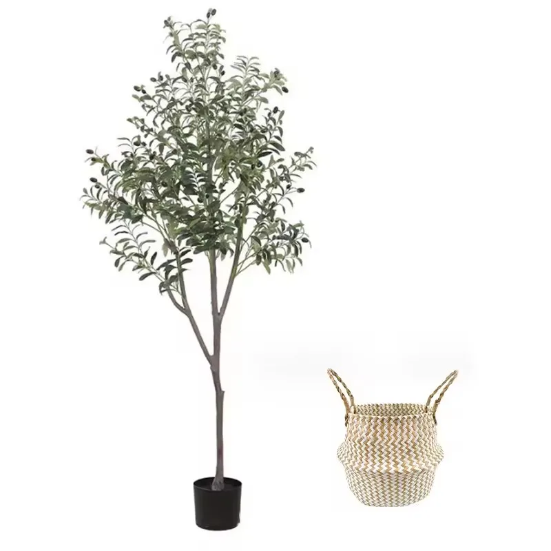 decoration tree faux olive 6ft artificial bonsai simulation green artificial plants in pot tree for homes sale indoor decorative