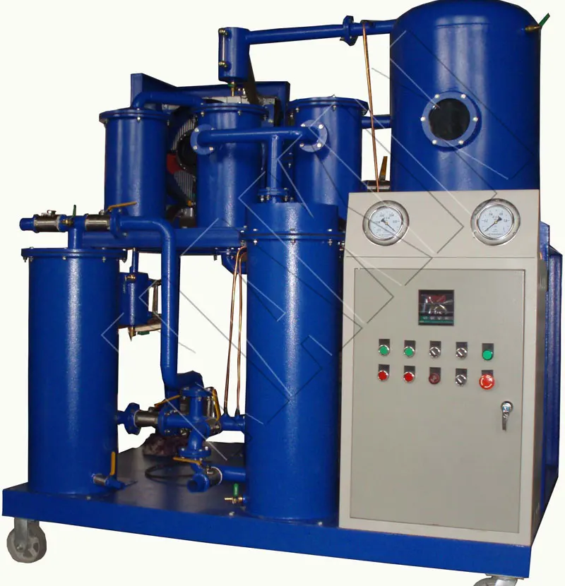 High Vacuum Waste Turbine Oil Purifier Machine/Lubricating Oil recycling machine