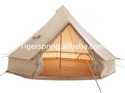 Waterproof Outdoor Camping Cotton Canvas 5m Bell Tent Teepee Yurt Glamping Tent