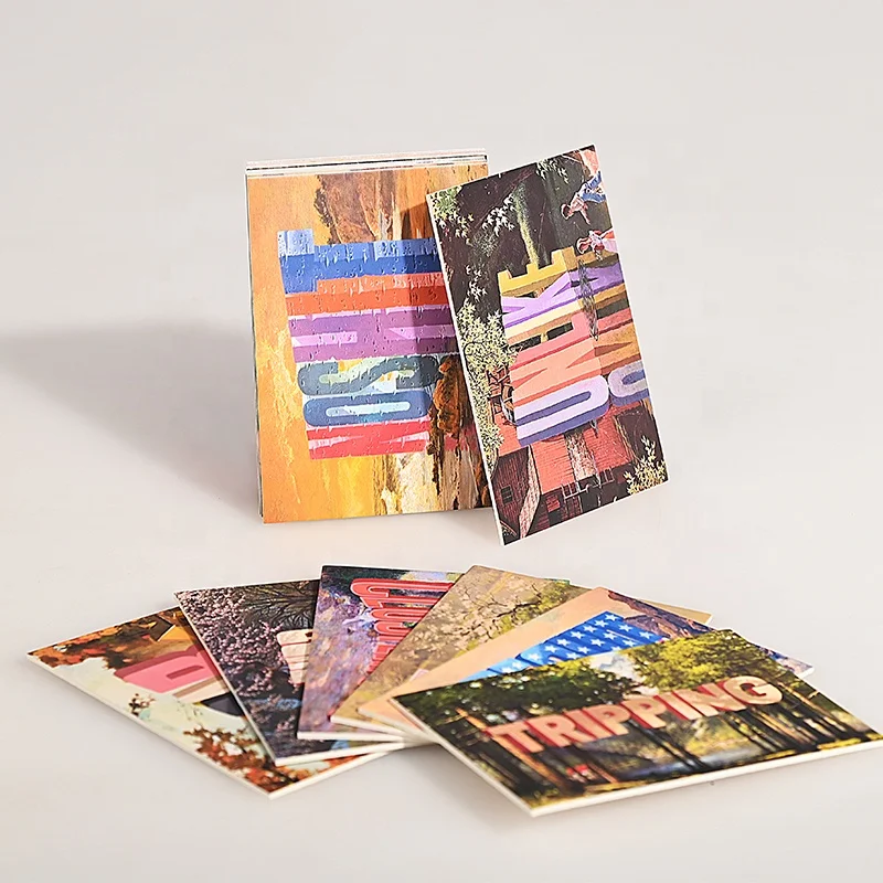 Flash cards deck high quality cardboard affirmation card printing custom card games