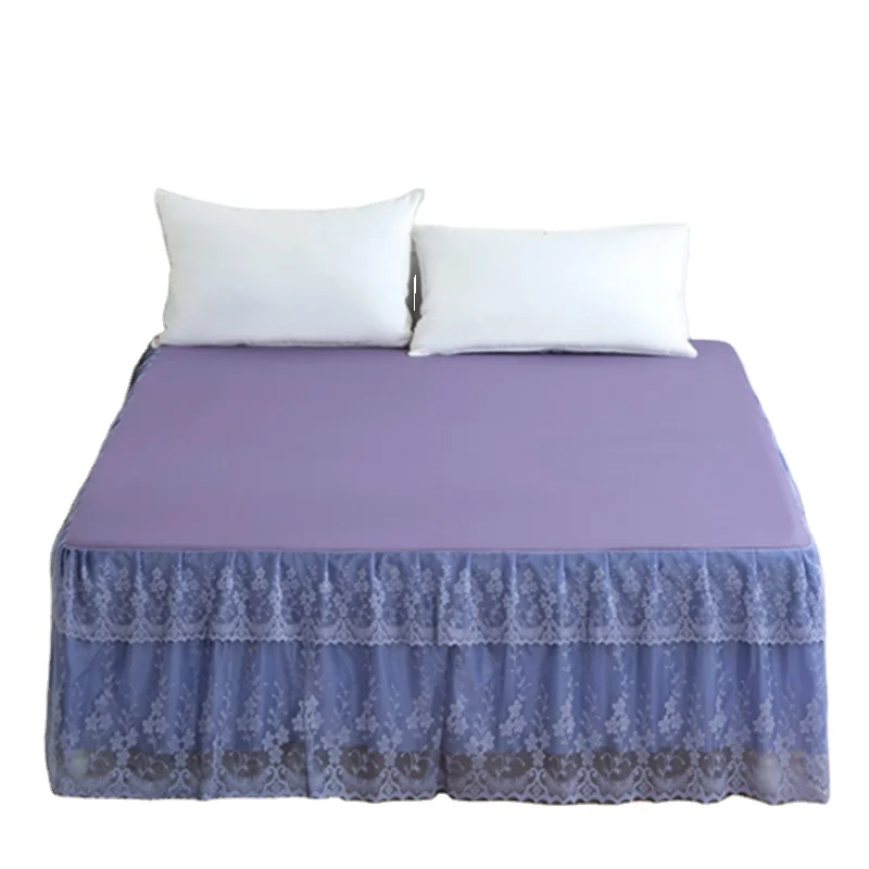 100% polyester colorful lace princess style bed skirt cubrecamas made in china Grace bett kleid