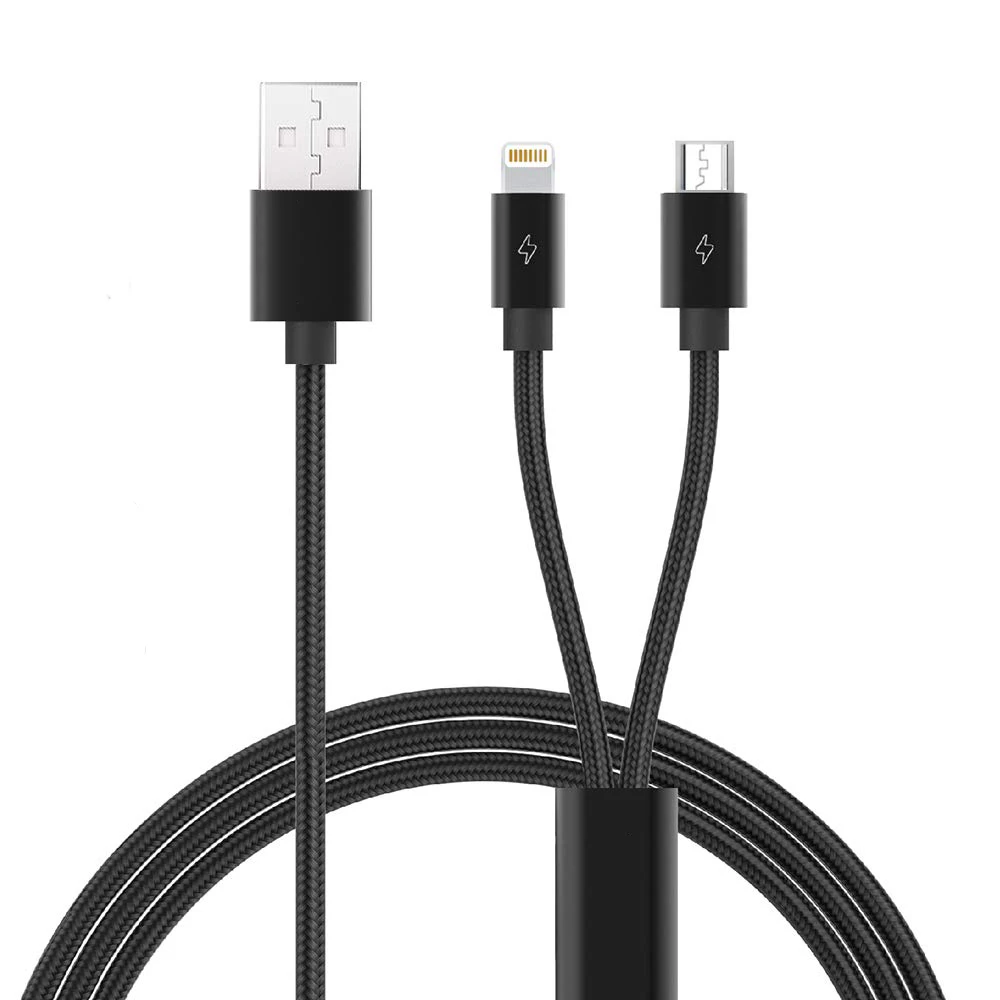 2 in 1 USB A to USB C Lightning Cord CableCreation MFI Certificated 3ft Charger Wire for iPhone 12 11 Pro 7 6 XS iPad iPod Mini