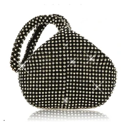 Женская блестящая сумка-клатч в форме сердца