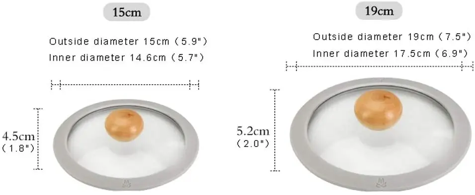 
Wholesale tempered glass heat resistant silicone frame replacement pot lid 