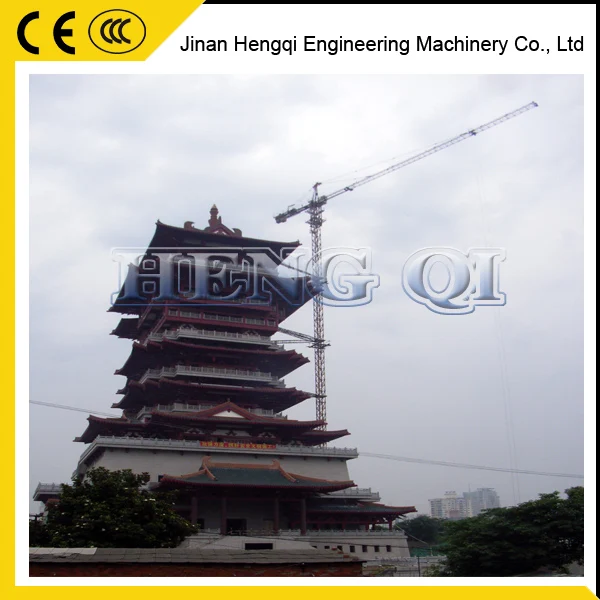 Tower crane QTZ80 lifting weight 6T brake stable and reliable performance