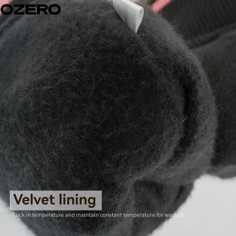 OZERO Mitten Sports Waterproof Private Logo Polyester Nylon Touch Screen Ski Jumping Gloves