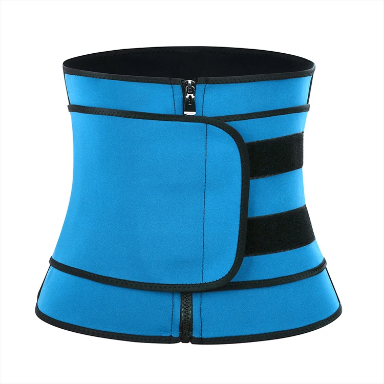 
Wholesale Figure Shaping Blue Neoprene Zipper Thigh Waist Trainer Belts For Ladies 