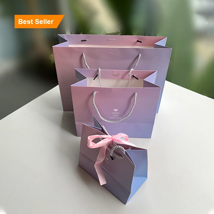 Factory standard good price luxury paper bag packaging hot foil luxury paper gift packaging clothes bag