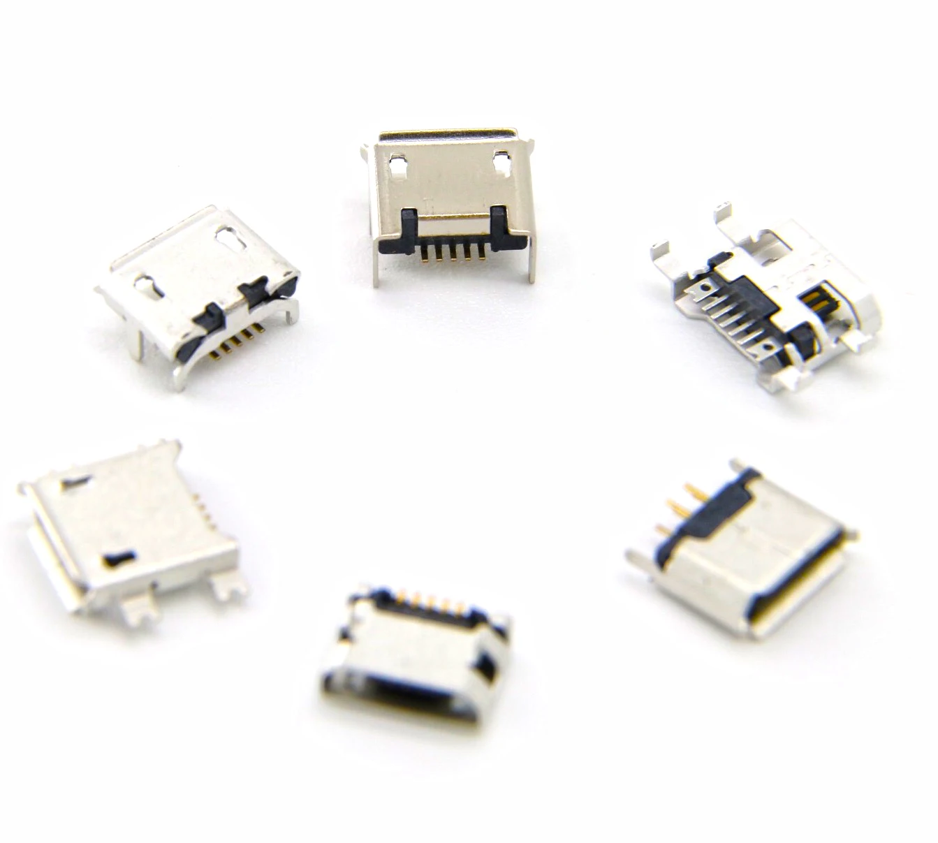 
Micro USB Socket Micro USB 5Pin Female Charging Connector for Charger and Power Bank 