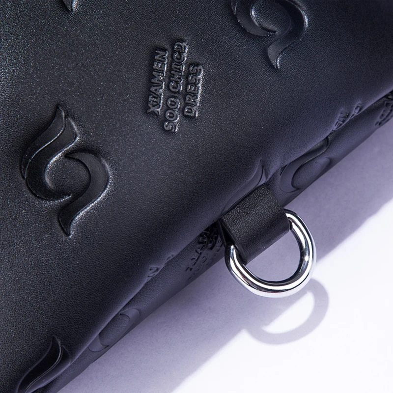 
custom black leather fanny pack for women,Waist bag fanny pack custom logo,women leather waist belt bag 