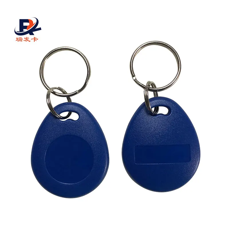 High security EV1 2K/4K/8K abs RFID Overmolded Key Fob with laser