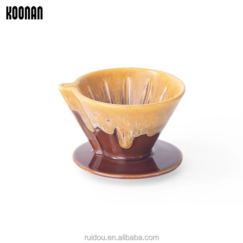 Ceramic coffee filter without folding filter paper Reusable vv60 Coffee Dripper Coffee Filter tools 1-2cup