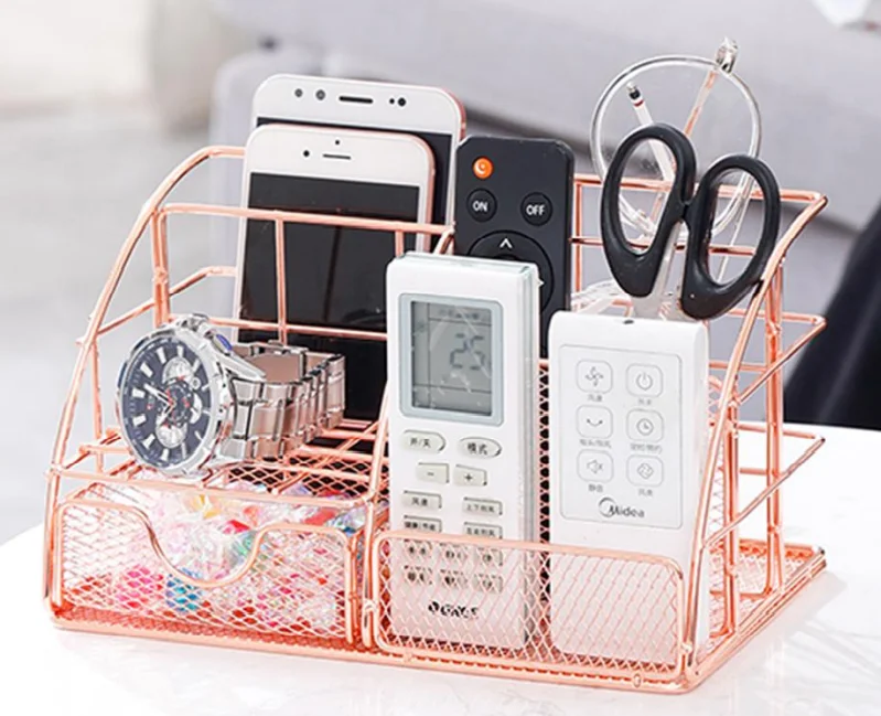 Wire Mesh Desk Organizer Customized Desktop Stationery