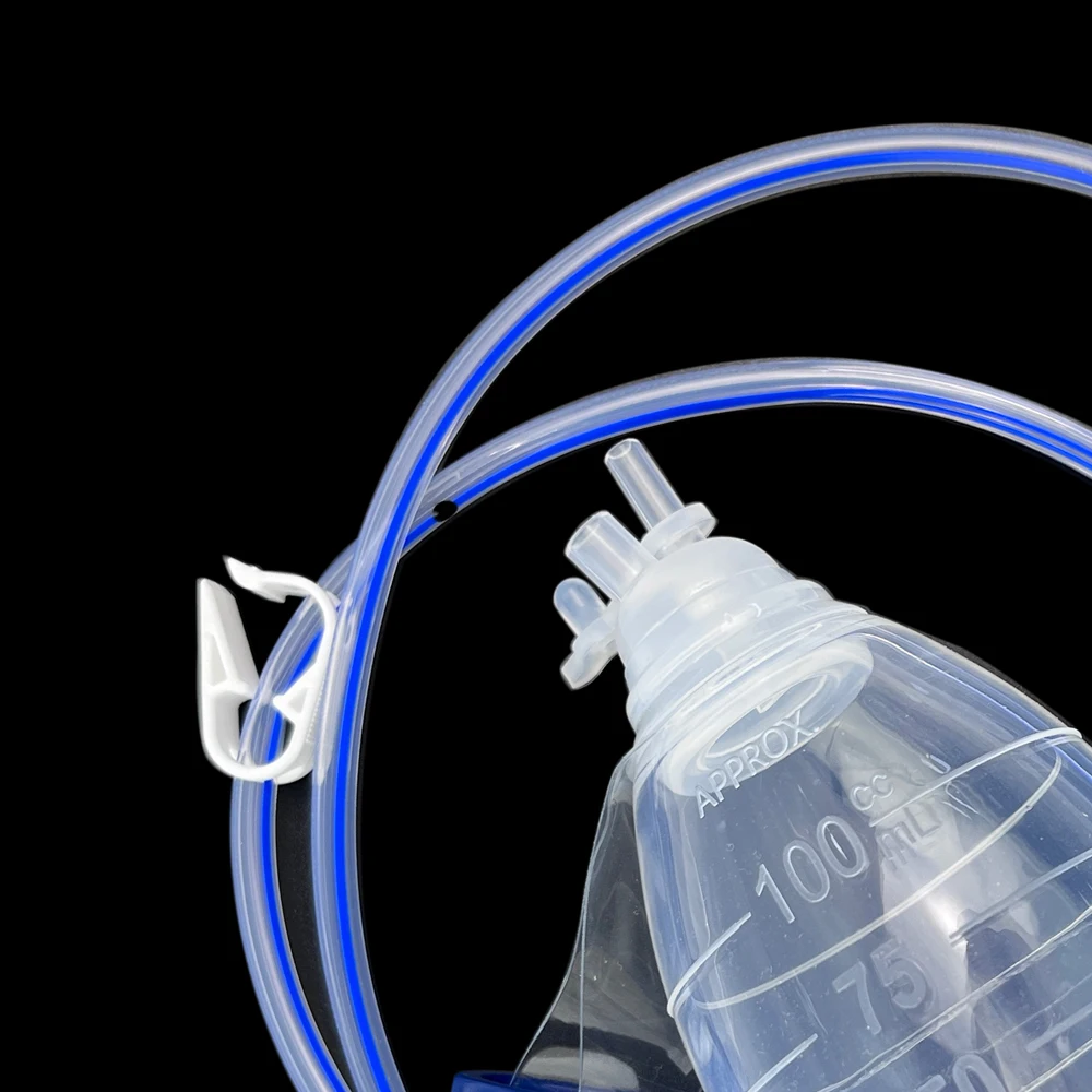 Closed Wound Drainage System 100cc Silicone Bulb Evacuator Kit