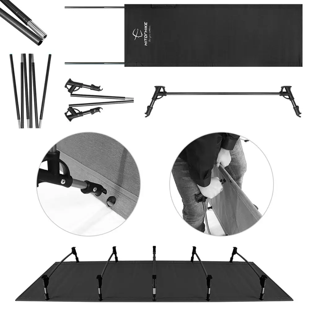 Палатка Hitorhike Складная Ультралегкая, портативная компактная кровать для кемпинга, отдыха на открытом воздухе, путешествий, кемпинга, пешего туризма, скалолазания, кровать для кемпинга