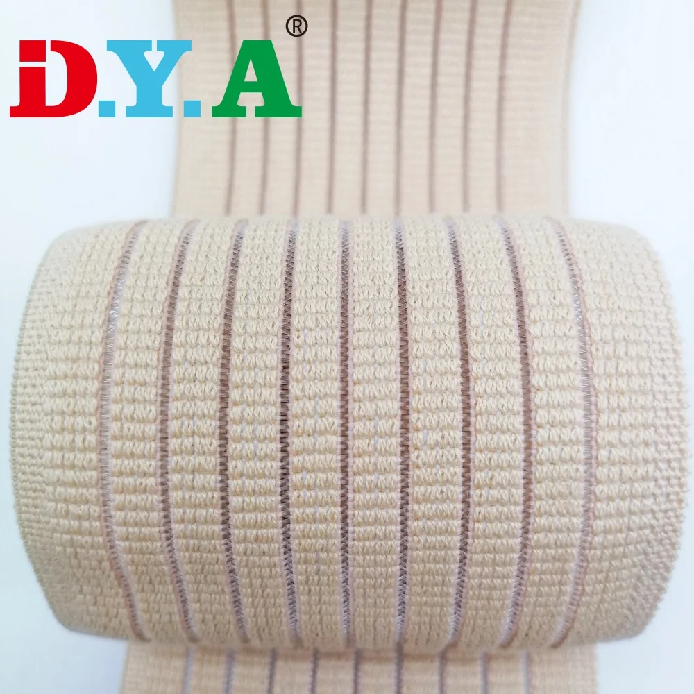 Skin Colour Cotton 5cm 7.5cm 10cm 12cm Width Medical Abdominal Cotton Fish Silk And Line Elastic Band Belts For Medical Straps