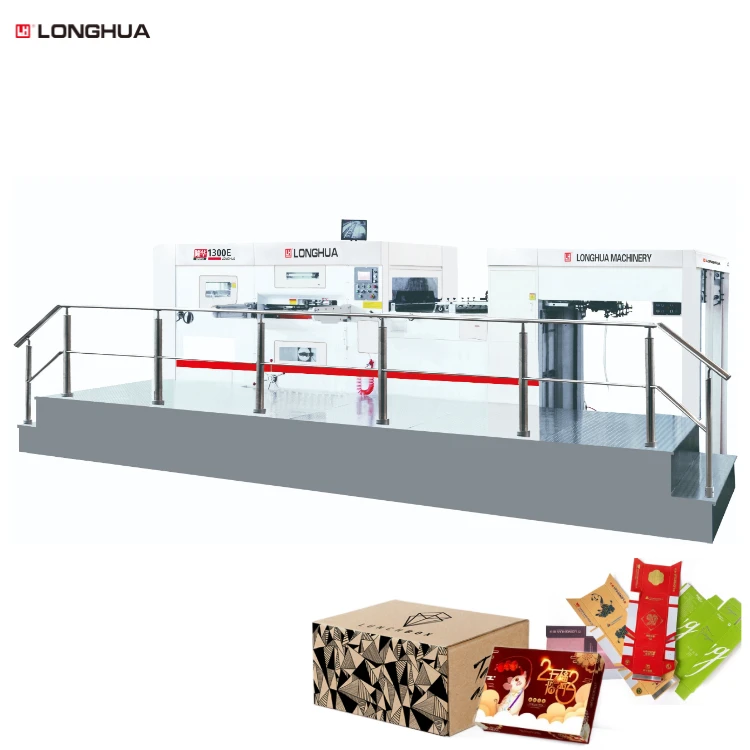 8mm Thick Carton  Cardboard And Corrugated Board Usage  Automatic  Die Cutting Cutter Machine With Creasing Of LH-1300E