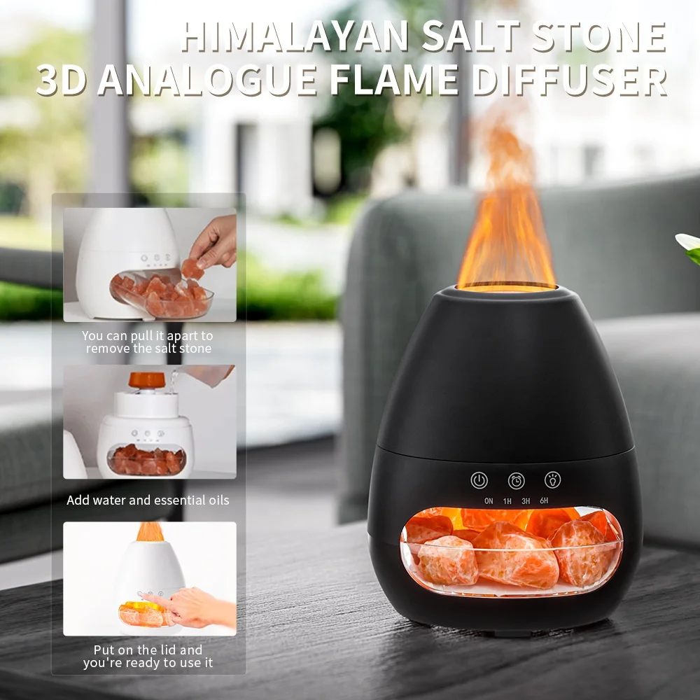 200ml Volcanic Aroma Diffuser 3D Firework Essential Oil Humidifier Factory-Made for Home and Hotel Use 1-Year Warranty