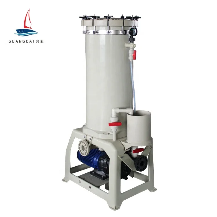 Shower filter electroplating chemical filter housing three filter system