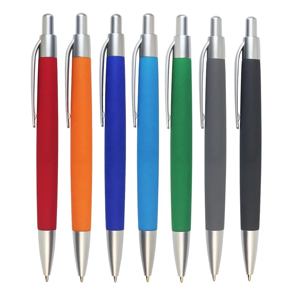 New Promotion Cheap Hot Sell Colorful Press Action Metal Office Use Ballpoint Pen With Custom Logo