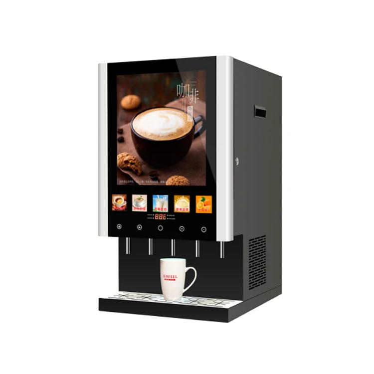Commercial Single Hot Instant Coffee Machine with Four Flavors New and Used Condition for Coffee Shops and Offices