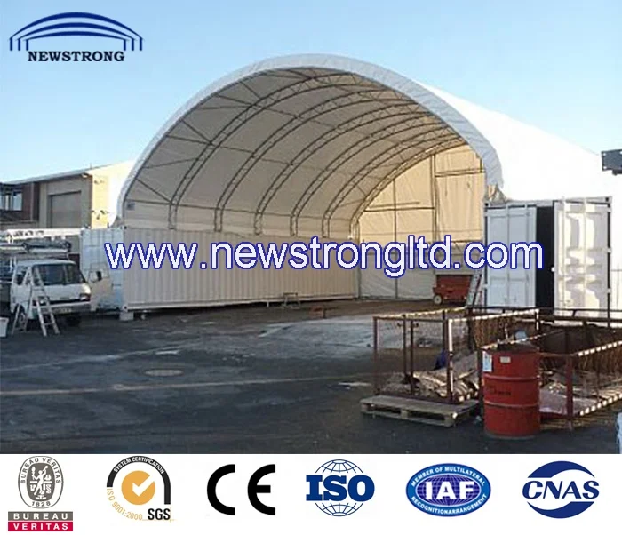 Dome Roof Fabric Container Shelter for 40ft Container