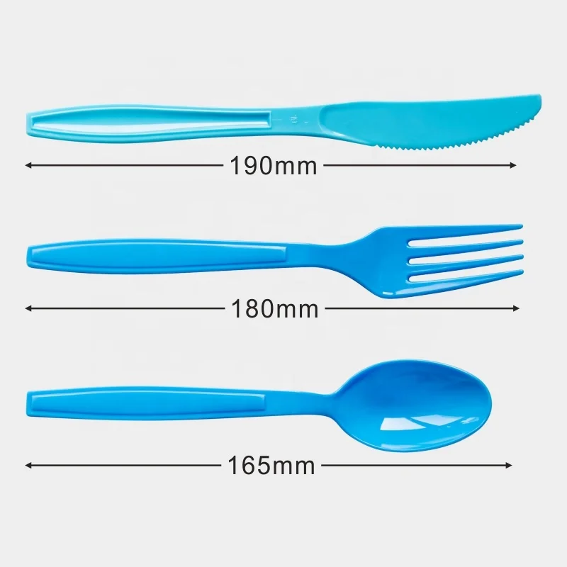Heavy duty cutlery disposable Plastic cutlery PS tableware plastic forks spoon knife 6g