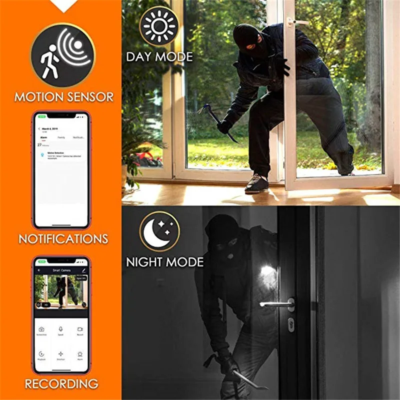 rainproof wifi camera cctv wireless hidden spy cam surveillance system indoor outdoor security mini camcorder video ip camera