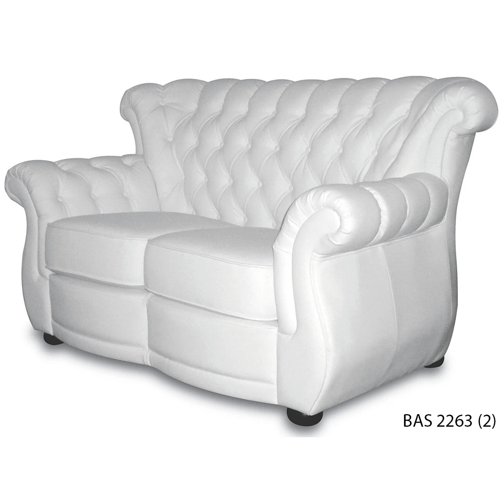 Chesterfield Sofa BAS2263 A Living Room Classical Modern Furniture Leather Fabric Luxurious Elegant 3+2+1 Malaysia