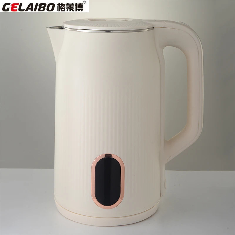 Hot Sale 220V 2.8L Green Double Layer Cordless Electric Kettle
