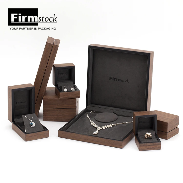 Деревянные Подарочные Большие Шкатулки для ювелирных изделий, набор роскошных деревянных шкатулок со светодиодной подсветкой и логотипом под заказ